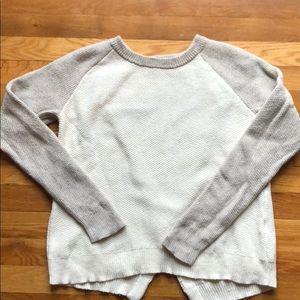 Madewell split back sweater